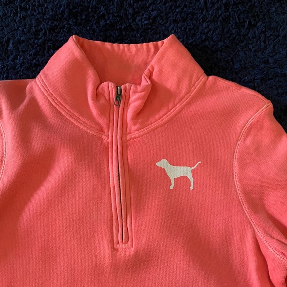 Victoria Secret Pink Quarter Zip - Picture 2 of 3